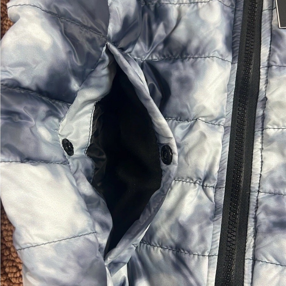 Canada Goose Richmond Women's Blue Down Puffer Zip Up Jacket Coat Haze Print M - Picture 13 of 16